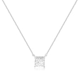 Princess Cut Solitaire  Pendant
